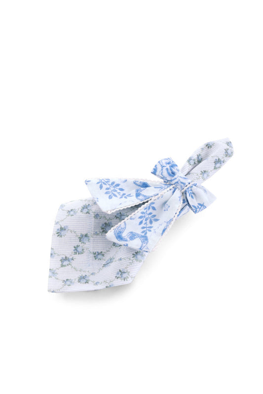 Lot de 4 ronds de serviette en forme de nœud - BLISSFUL BLUE