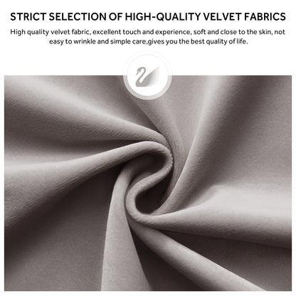 Chaise de salle à manger capitonnée en velours avec pieds en bois massif, lot de 6