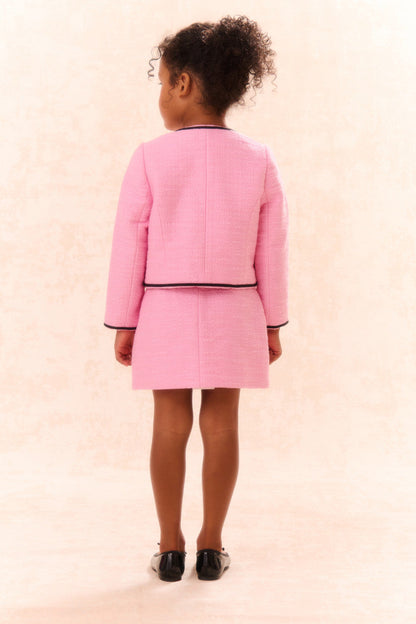 Jupe à nœud en tweed Verita pour fille