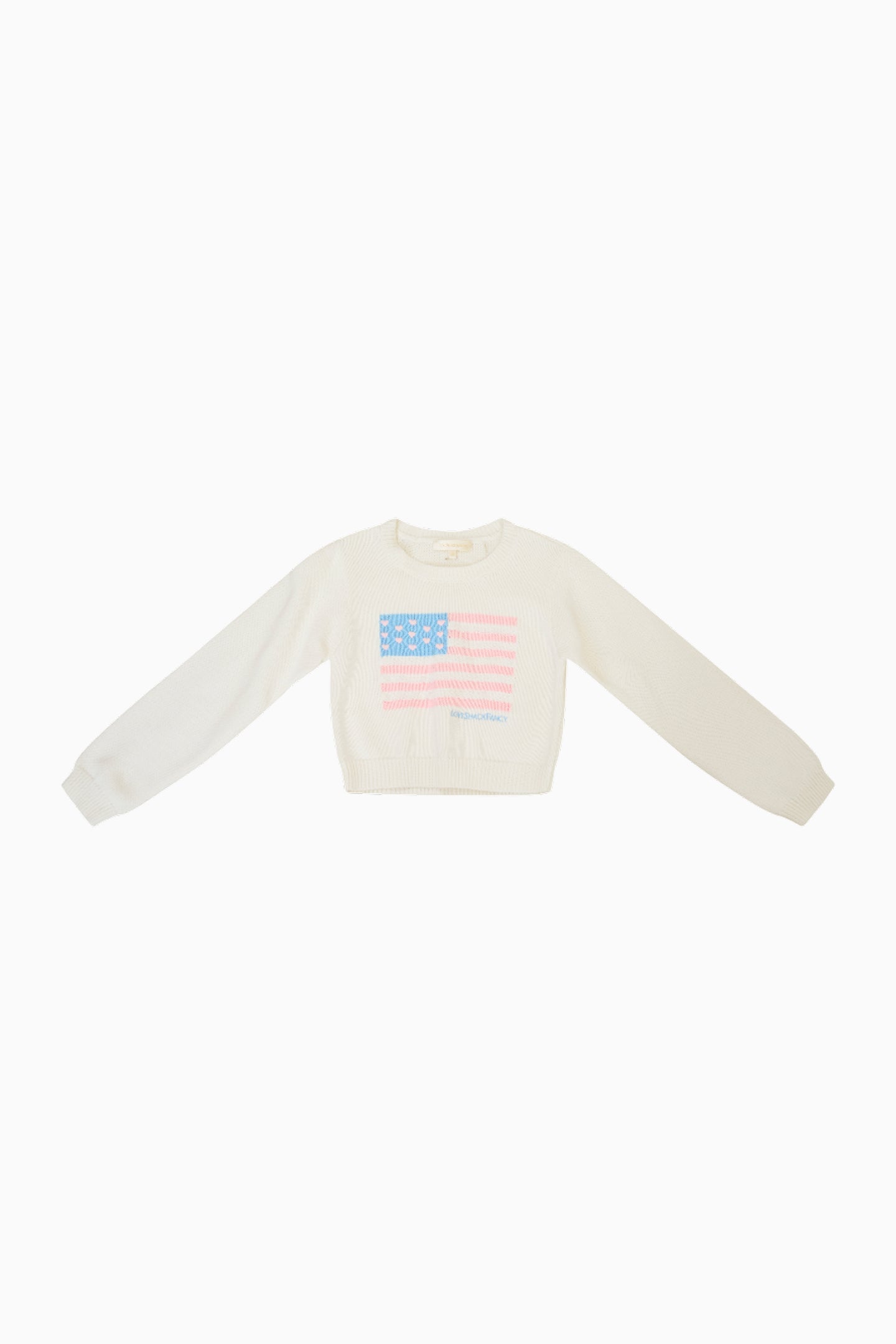 Pull Viennetta en coton à motif drapeau pour fille - IVORY DREAMS