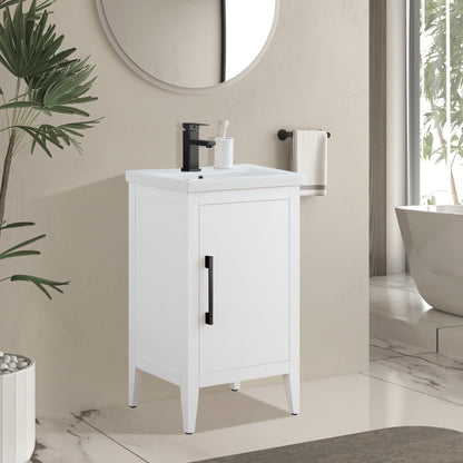 Meuble-lavabo simple Vanity Art 20, 24 ou 30 avec dessus en céramique
