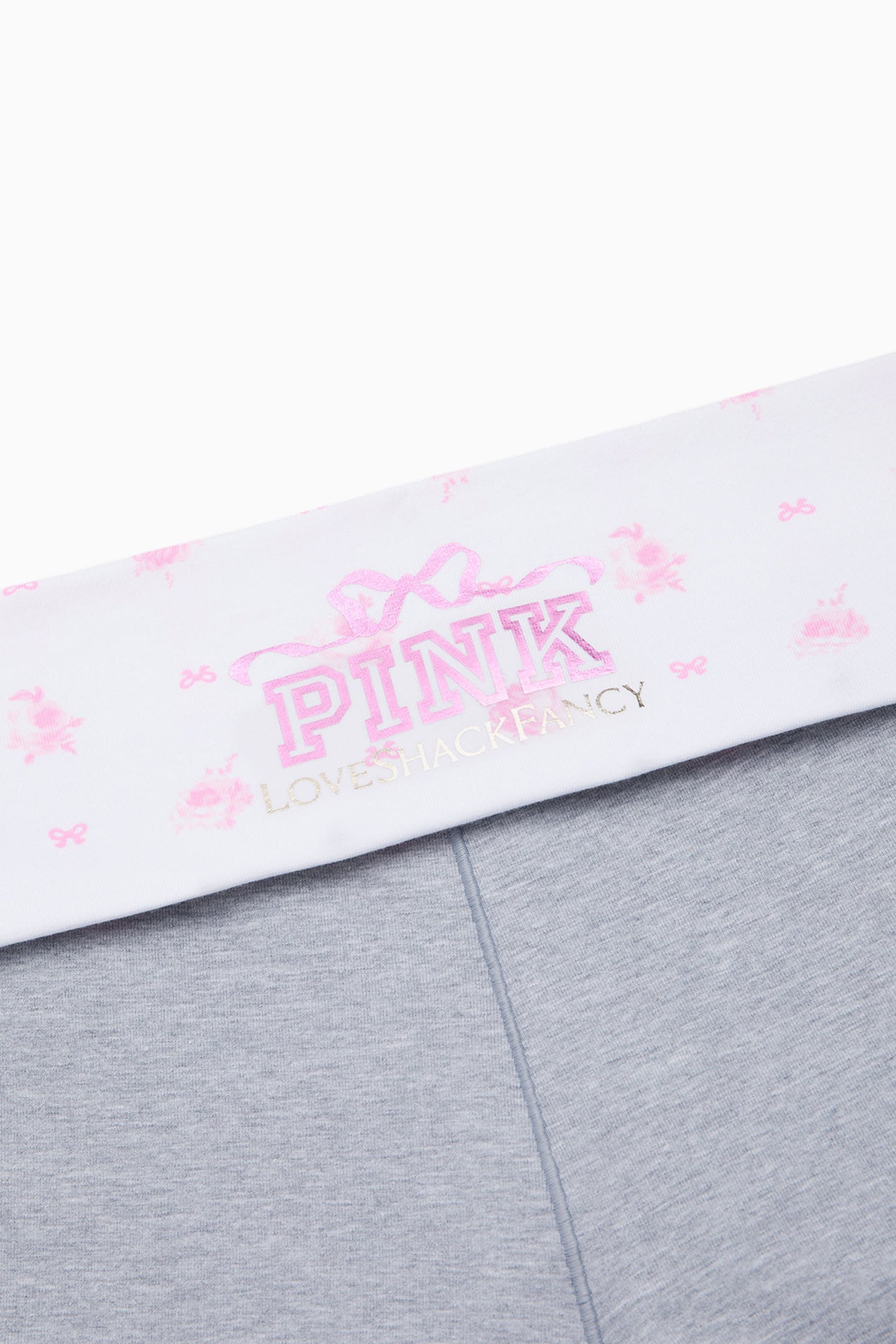 Legging évasé en coton PINK x LoveShackFancy