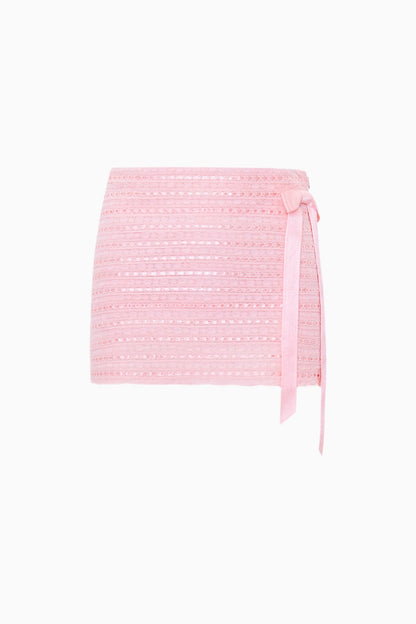 Mini-jupe en coton tissé Wyana