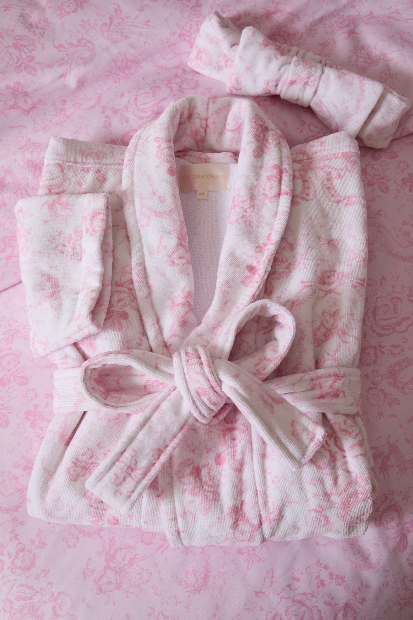 Bandeau nettoyant visage Bow - CUPIDS PINK