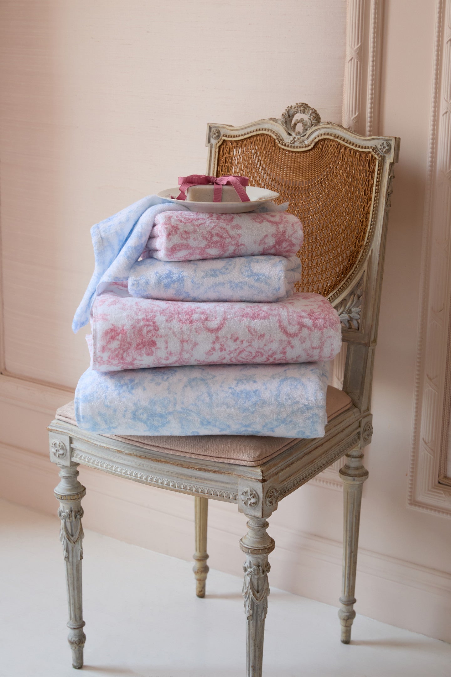 Serviette de bain en coton - CUPIDS PINK
