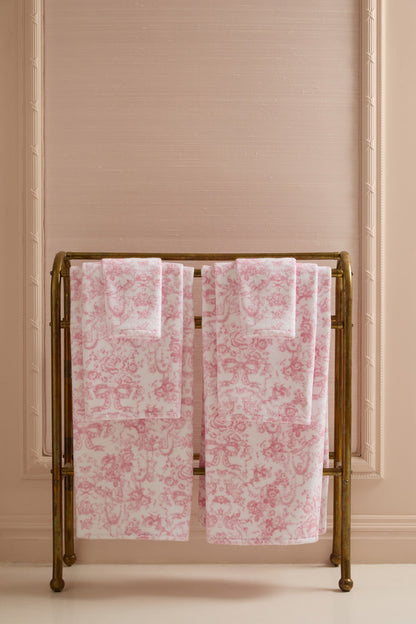 Serviette de bain en coton - CUPIDS PINK