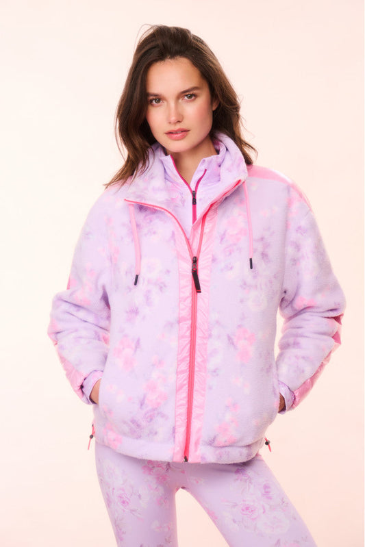 BOGNER FIRE+ICE x LoveShackFancy Veste polaire Ninetta - HIBISCUS