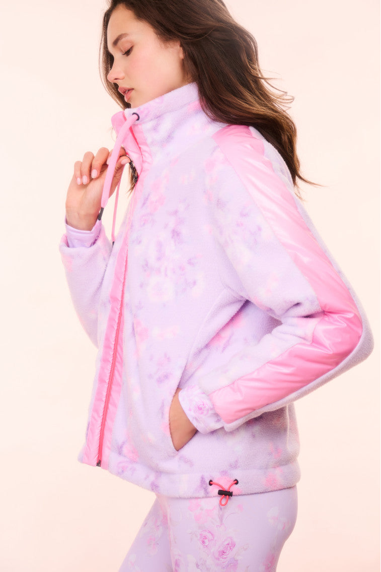 BOGNER FIRE+ICE x LoveShackFancy Veste polaire Ninetta - HIBISCUS