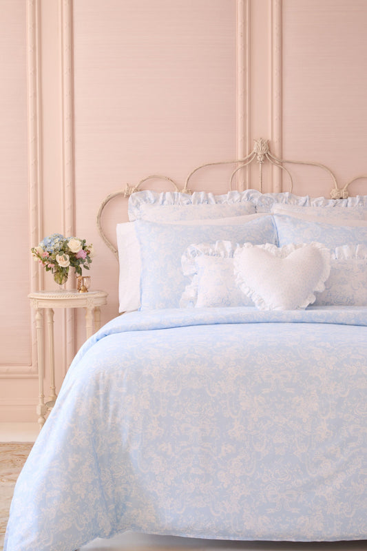 Parure housse de couette et taies d'oreiller à motif floral - ICY WIND