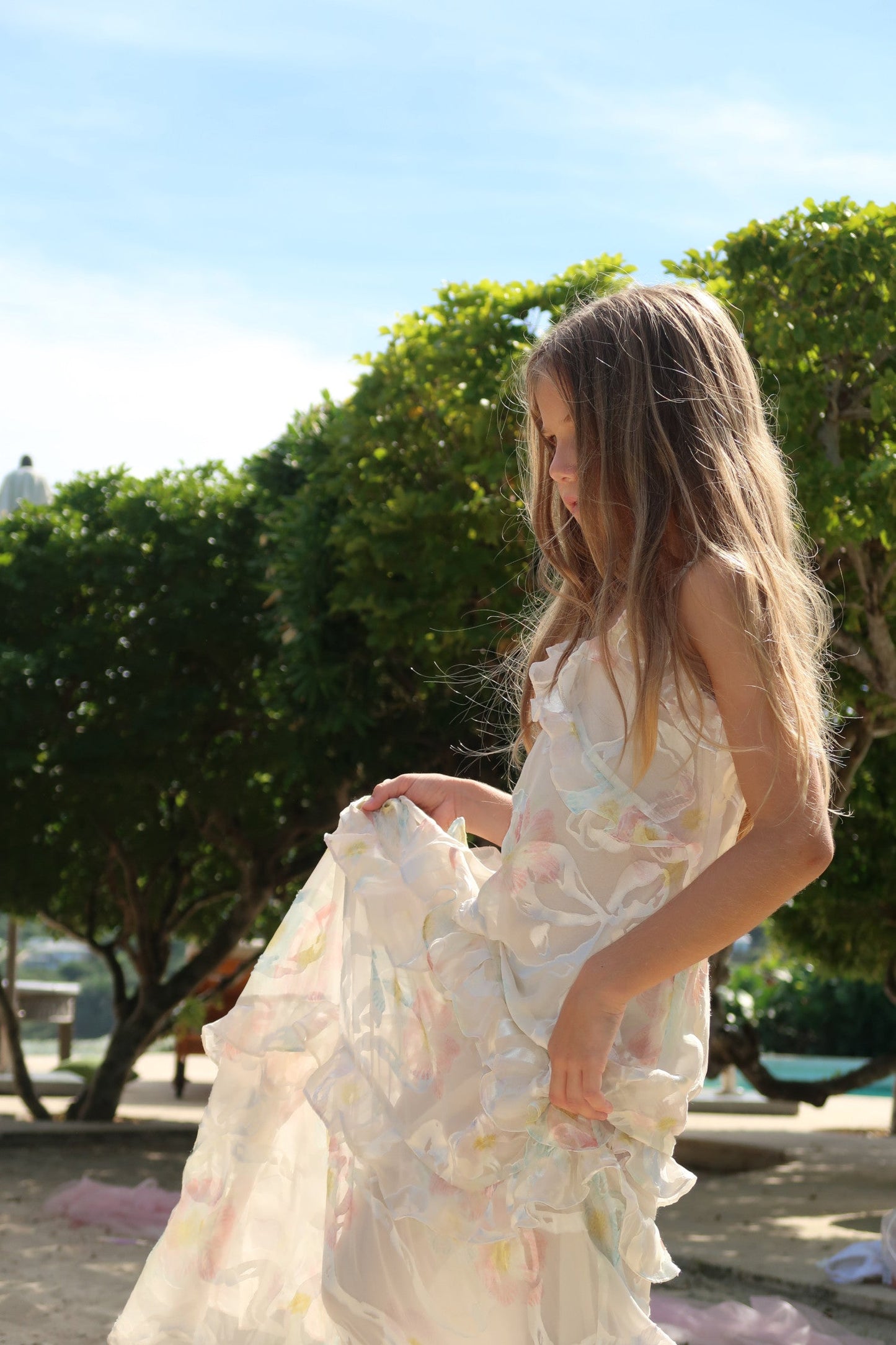 Robe Mini Rialto en soie mélangée pour fille
