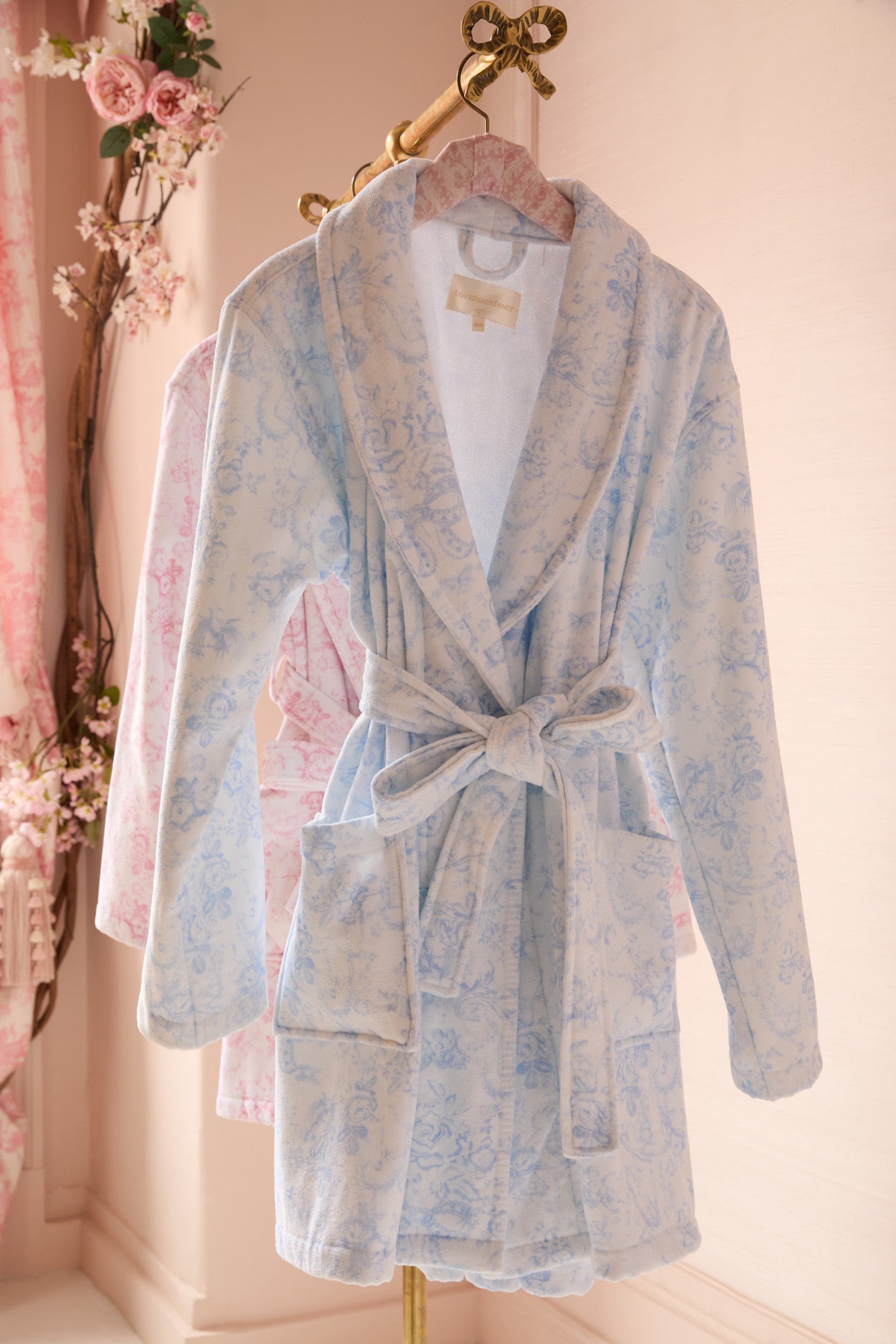 Peignoir en coton Indie - NANTUCKET BLUE