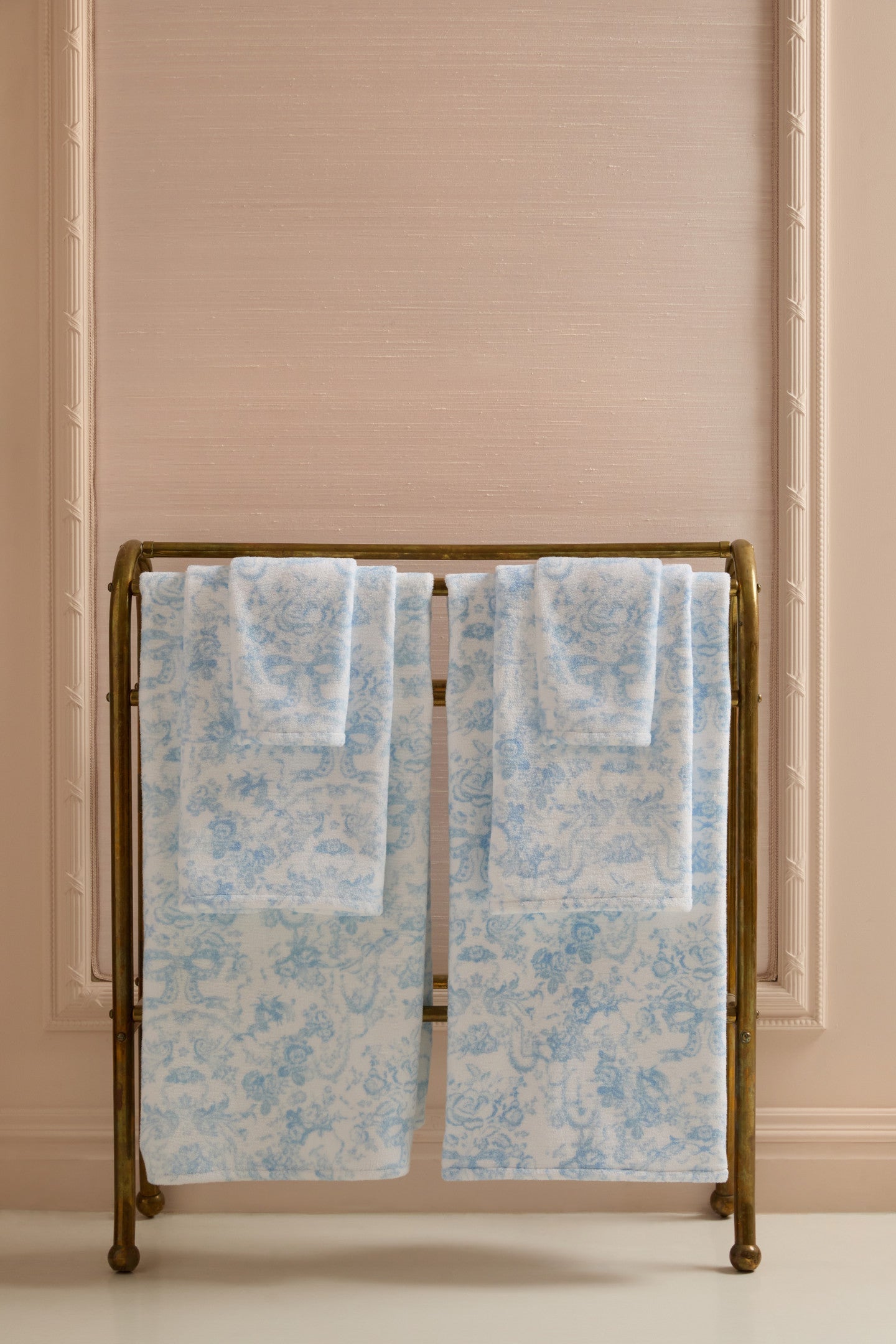 Serviette de bain en coton - NANTUCKET BLUE