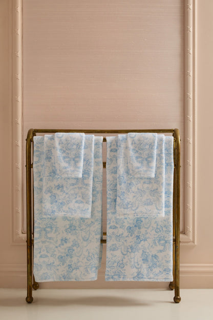 Serviette de bain en coton - NANTUCKET BLUE