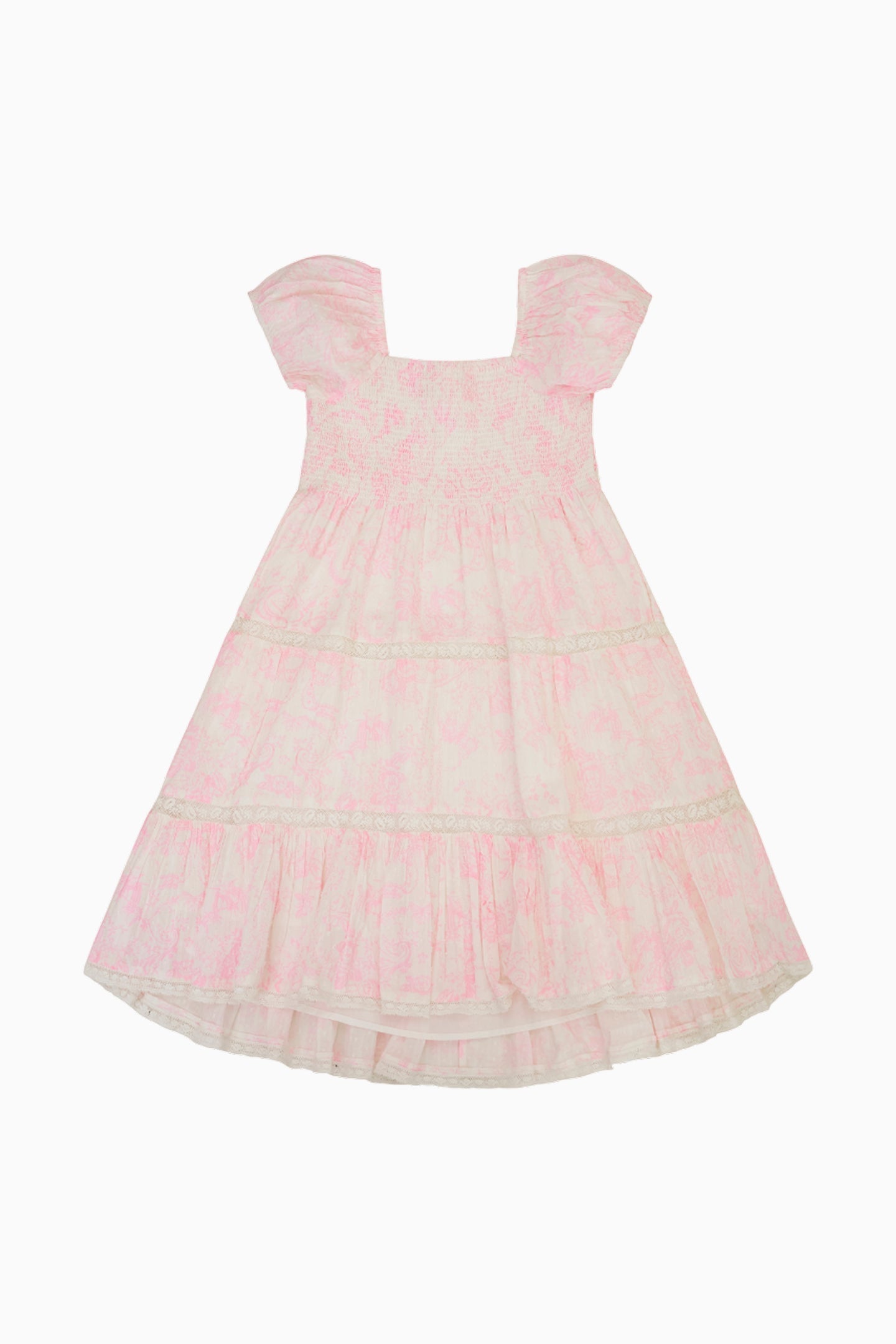 Robe Muriella en coton imprimé toile pour fille