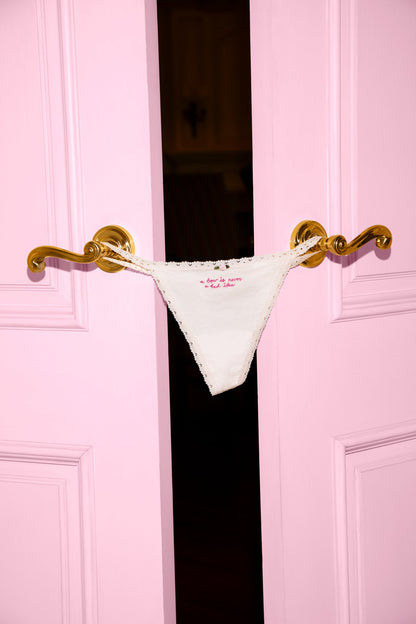 Lot de 7 culottes string V PINK x LoveShackFancy