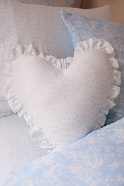 Coussin à volants en forme de cœur - SKY