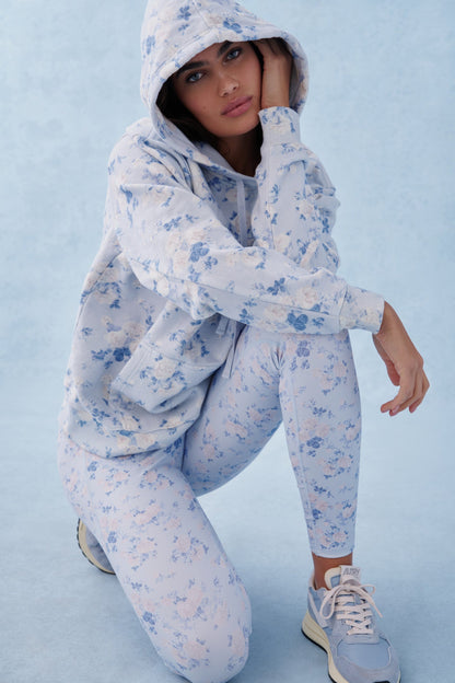 Sweat à capuche en coton à fleurs Nacova