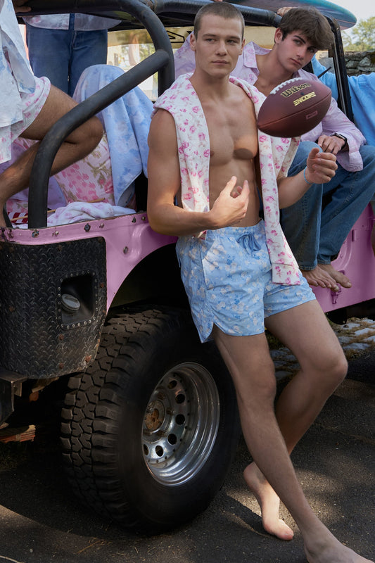 Short de bain Kai pour homme - Bleu murmure