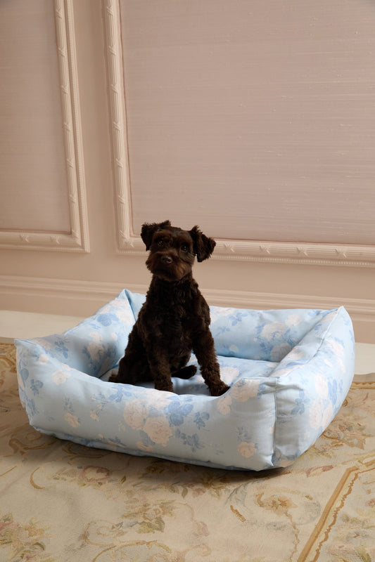 Panier imprimé pour chien - WHISPER BLUE