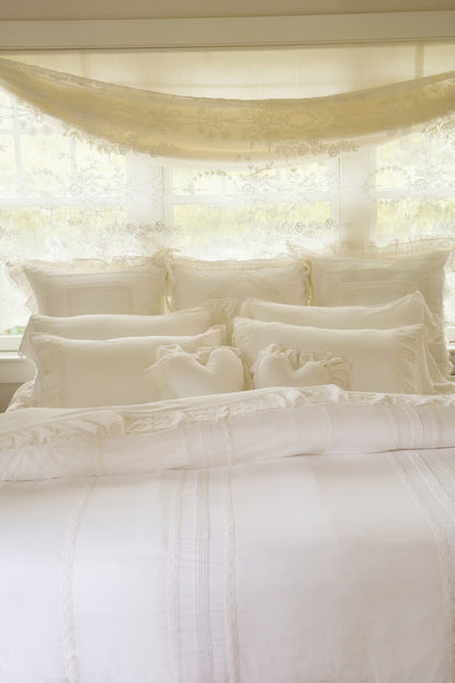 Ensemble de draps et taies d'oreiller victoriens