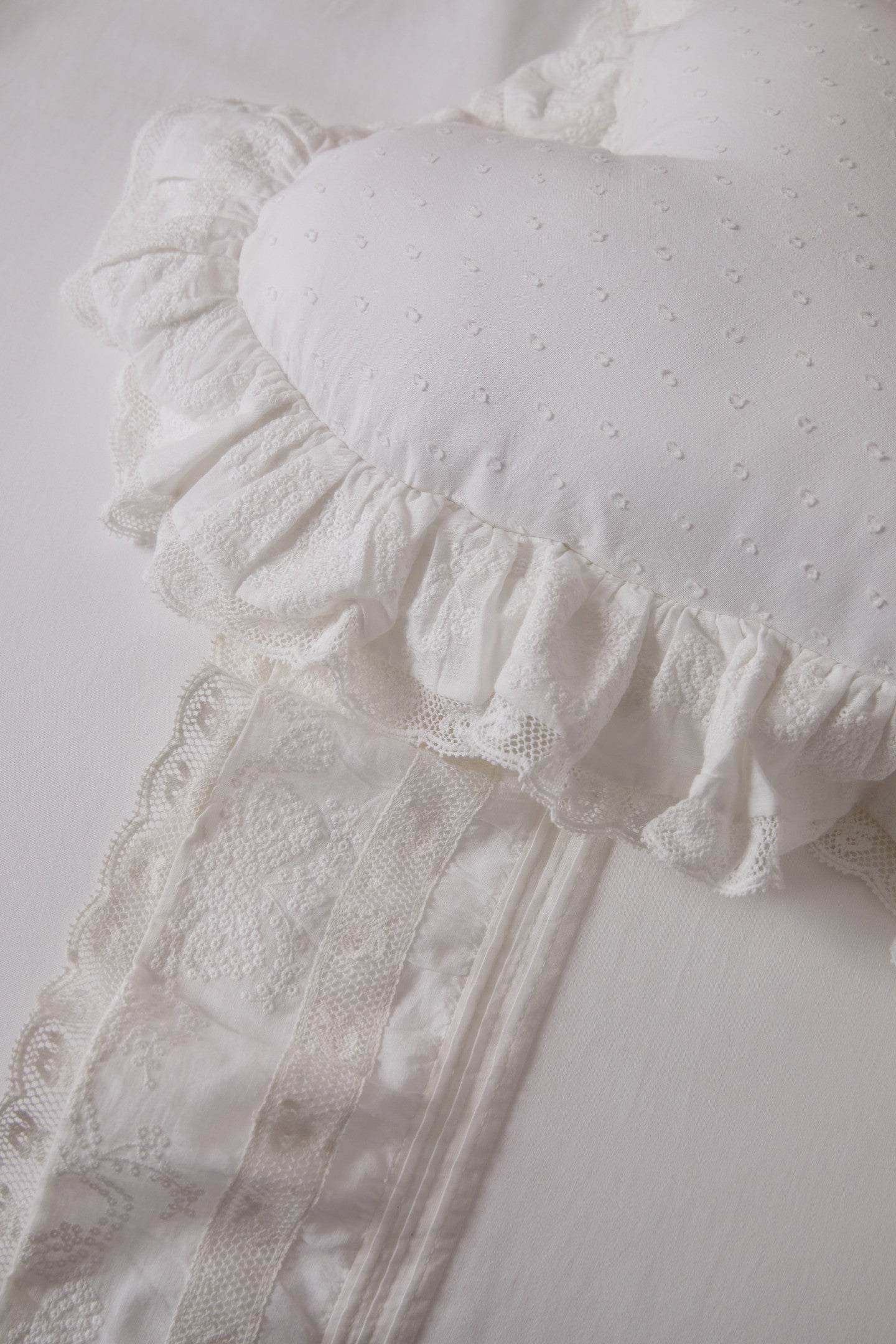 Ensemble de draps et taies d'oreiller victoriens