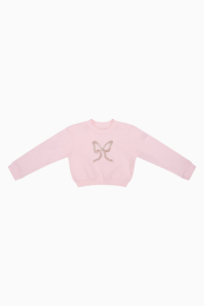 Pull polaire à nœud orné Lumi pour fille